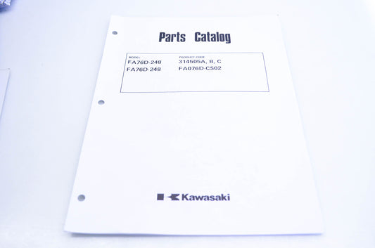 New OEM Kawasaki 99910-2182 FA76D-248 Parts Catalog NOS