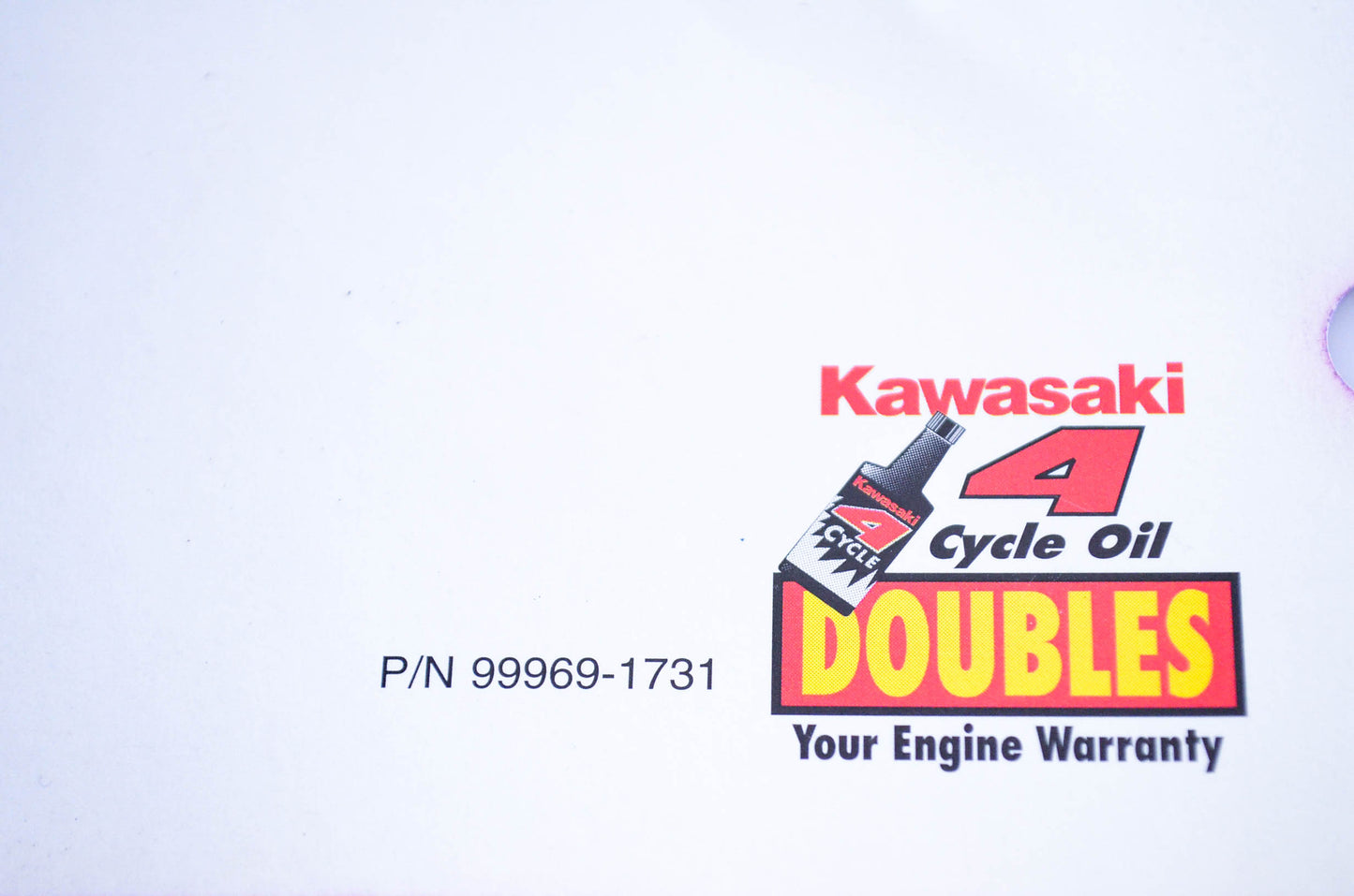 New OEM Kawasaki 99969-1731 FH641V Specification Sheet NOS