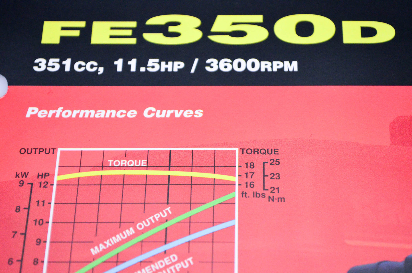 New OEM Kawasaki 99909-2139A FE350D Specification Sheet NOS