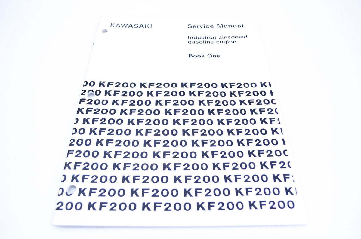 New OEM Kawasaki 99969-0487 Service Manual Book One KF200 NOS
