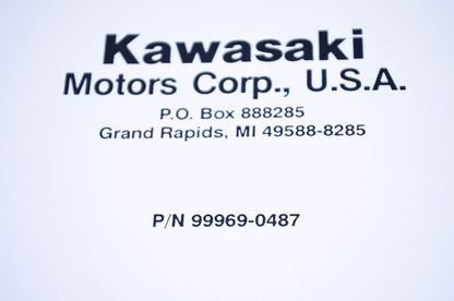New OEM Kawasaki 99969-0487 Service Manual Book One KF200 NOS