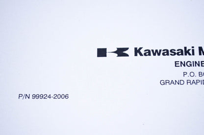 New OEM Kawasaki 99924-2006 Workshop Manual KF82,100,150 NOS