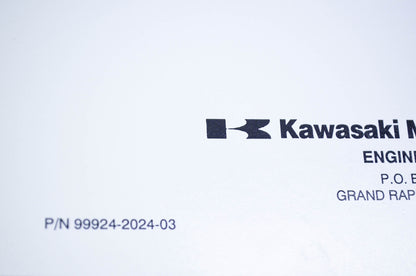 New OEM Kawasaki 99924-2024-03 Service Manual FE250,290,350 NOS