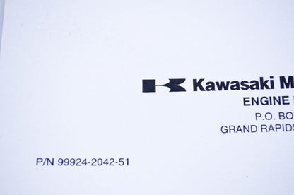 New OEM Kawasaki 99924-2042-51 Service Manual Supplement FC150V-GS00,ES06,ES15,FS11 NOS