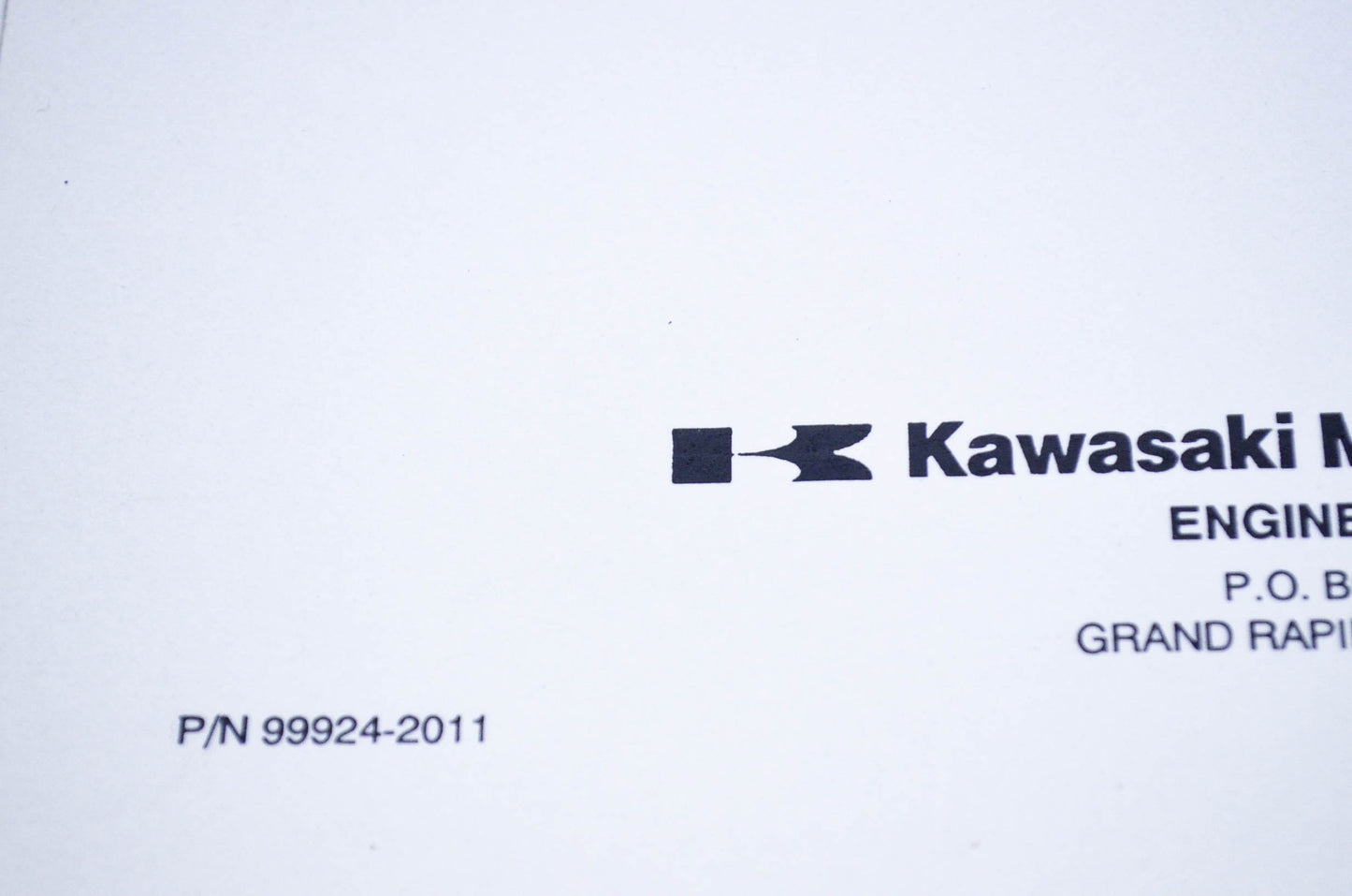 New OEM Kawasaki 99924-2011 Workshop Manual FB460V NOS