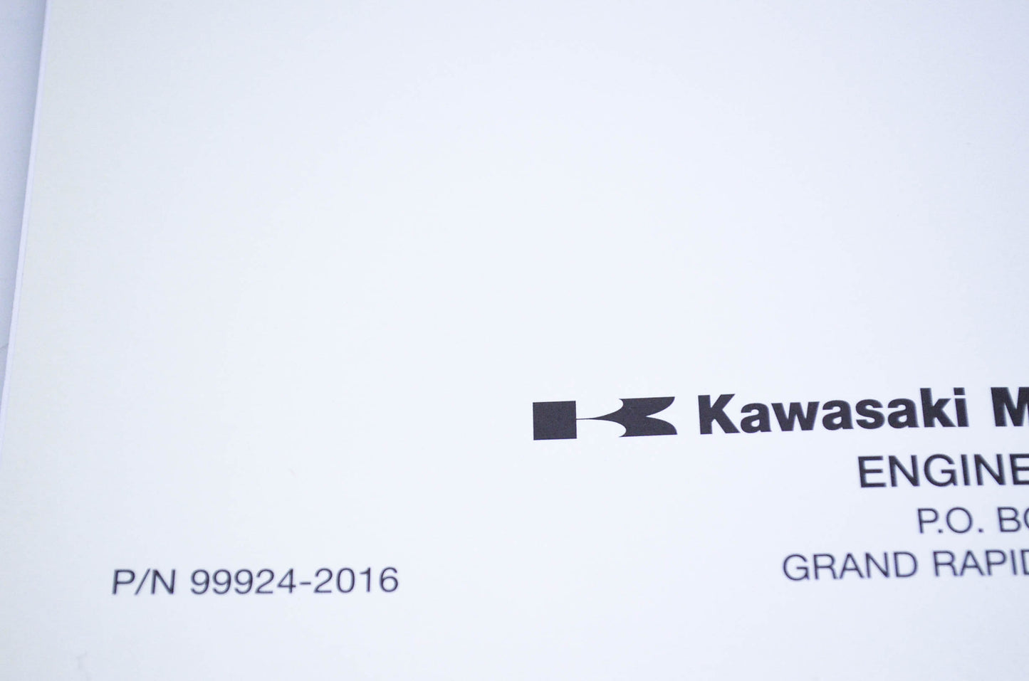 New OEM Kawasaki 99924-2016 Workshop Manual FA76,130,210 NOS