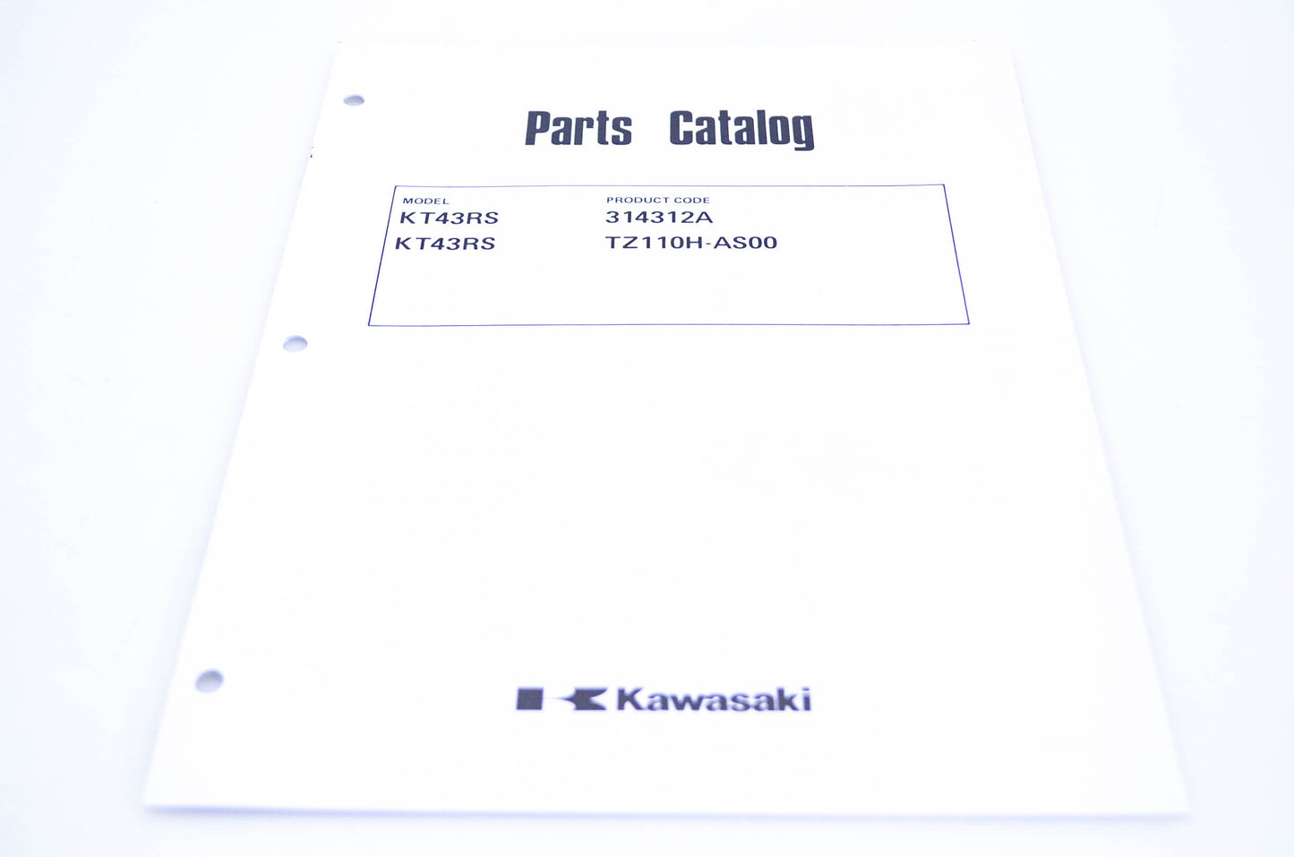 New OEM Kawasaki 99910-2152 Parts Catalog KT43RS NOS