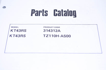 New OEM Kawasaki 99910-2152 Parts Catalog KT43RS NOS