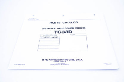 New OEM Kawasaki 99910-2379 Parts Catalog TG33D NOS