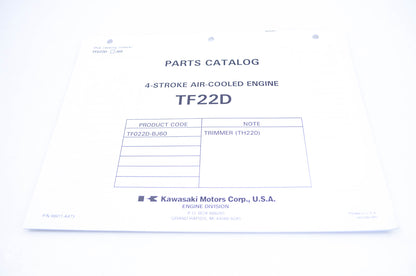 New OEM Kawasaki 99911-A473 Parts Catalog TF22D NOS