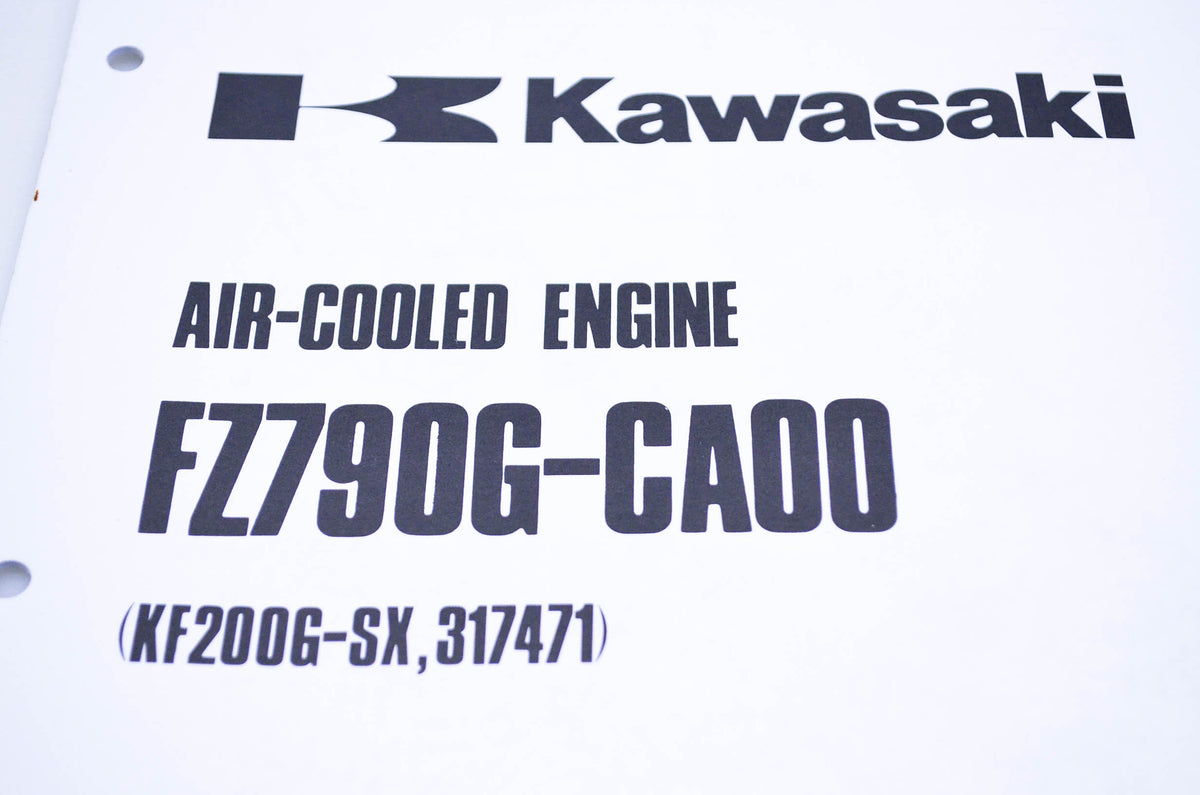 New OEM Kawasaki 99910-2070 Parts Catalog FZ790G-CA00 NOS