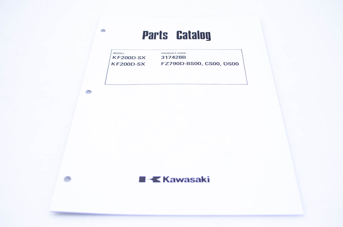 New OEM Kawasaki 99910-2225 Parts Catalog KF200D-SX NOS