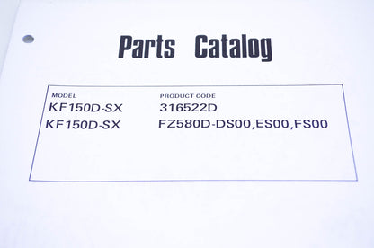 New OEM Kawasaki 99910-2599 Parts Catalog KF150D-SX NOS