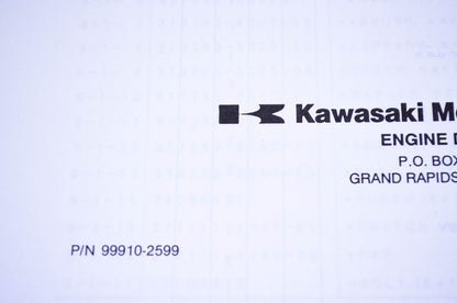 New OEM Kawasaki 99910-2599 Parts Catalog KF150D-SX NOS
