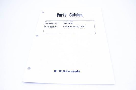 New OEM Kawasaki 99910-2238 Parts Catalog KF100G-SX NOS