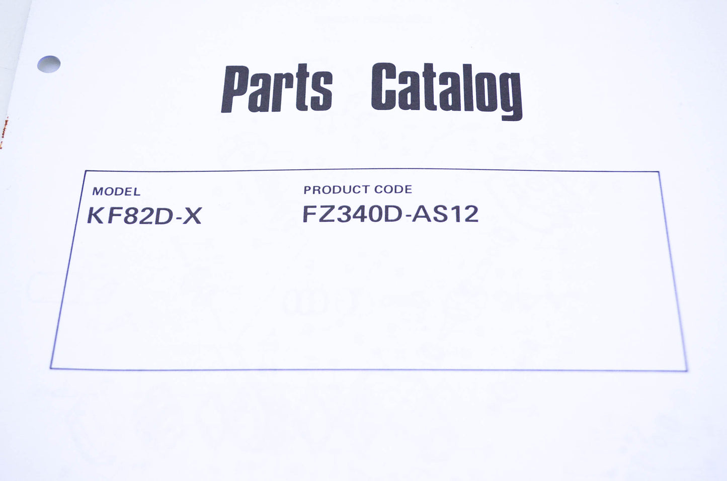 New OEM Kawasaki 99910-2310 Parts Catalog KF82D-X NOS