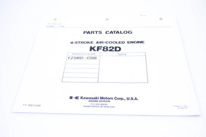 New OEM Kawasaki 99910-2408 Parts Catalog KF82D NOS