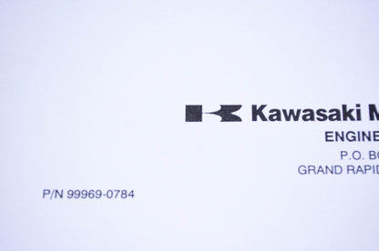 New OEM Kawasaki 99969-0784 Parts List KF82D-SX 316634 NOS