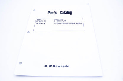 New OEM Kawasaki 99910-2189 Parts Catalog KF82D-X NOS