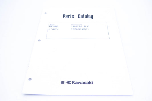 New OEM Kawasaki 99910-2193 Parts Catalog KF68D NOS
