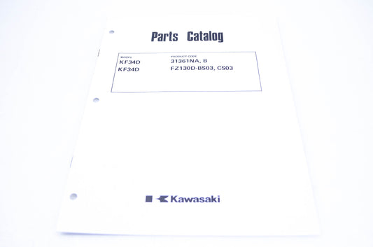 New OEM Kawasaki 99910-2194 Parts Catalog KF34D NOS