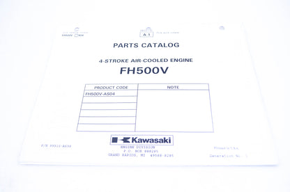 New OEM Kawasaki 99910-A698 Parts Catalog FH500V NOS