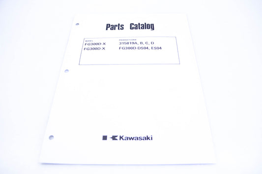 New OEM Kawasaki 99910-2177 Parts Catalog FG300D-X NOS