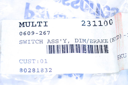 New OEM Arctic Cat 0609-267 Dim Brake Switch Assembly NOS