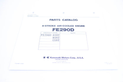 New OEM Kawasaki 99910-2826 Parts Catalog FE290D NOS