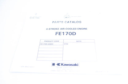 New OEM Kawasaki 99910-A607 Parts Catalog FE170D NOS