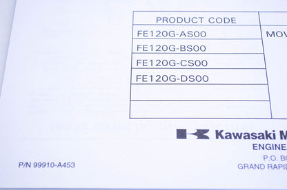 New OEM Kawasaki 99910-A453 Parts Catalog FE120G NOS