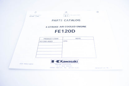 New OEM Kawasaki 99910-A606 Parts Catalog FE120D NOS