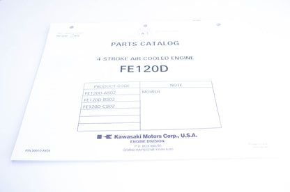 New OEM Kawasaki 99910-A454 Parts Catalog FE120D NOS
