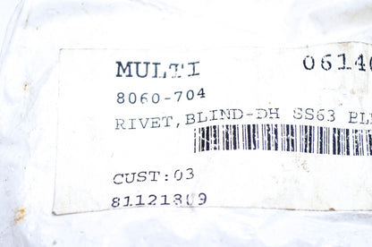 New OEM Arctic Cat 8060-704 Blind Rivet NOS
