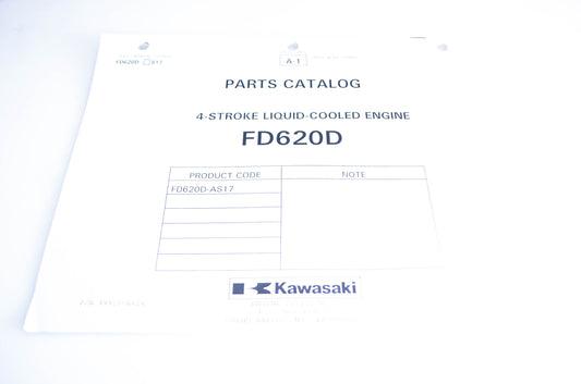 New OEM Kawasaki 99910-A626 Parts Catalog FD620D NOS