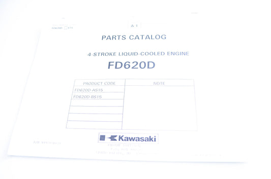 New OEM Kawasaki 99910-A618 Parts Catalog FD620D NOS