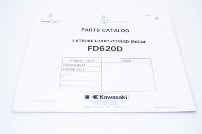 New OEM Kawasaki 99910-A641 Parts Catalog FD620D NOS