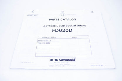 New OEM Kawasaki 99910-A549 Parts Catalog FD620D NOS