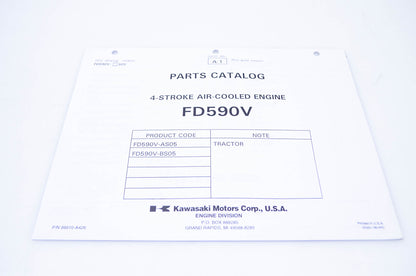 New OEM Kawasaki 99910-A426 Parts Catalog FD590V NOS