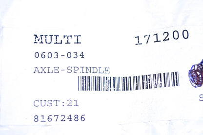 New OEM Arctic Cat 0603-034 Spindle Axle NOS