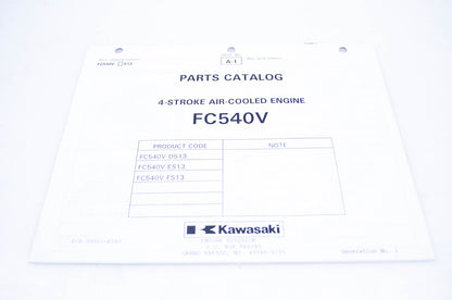 New OEM Kawasaki 99910-A593 Parts Catalog FC540V NOS