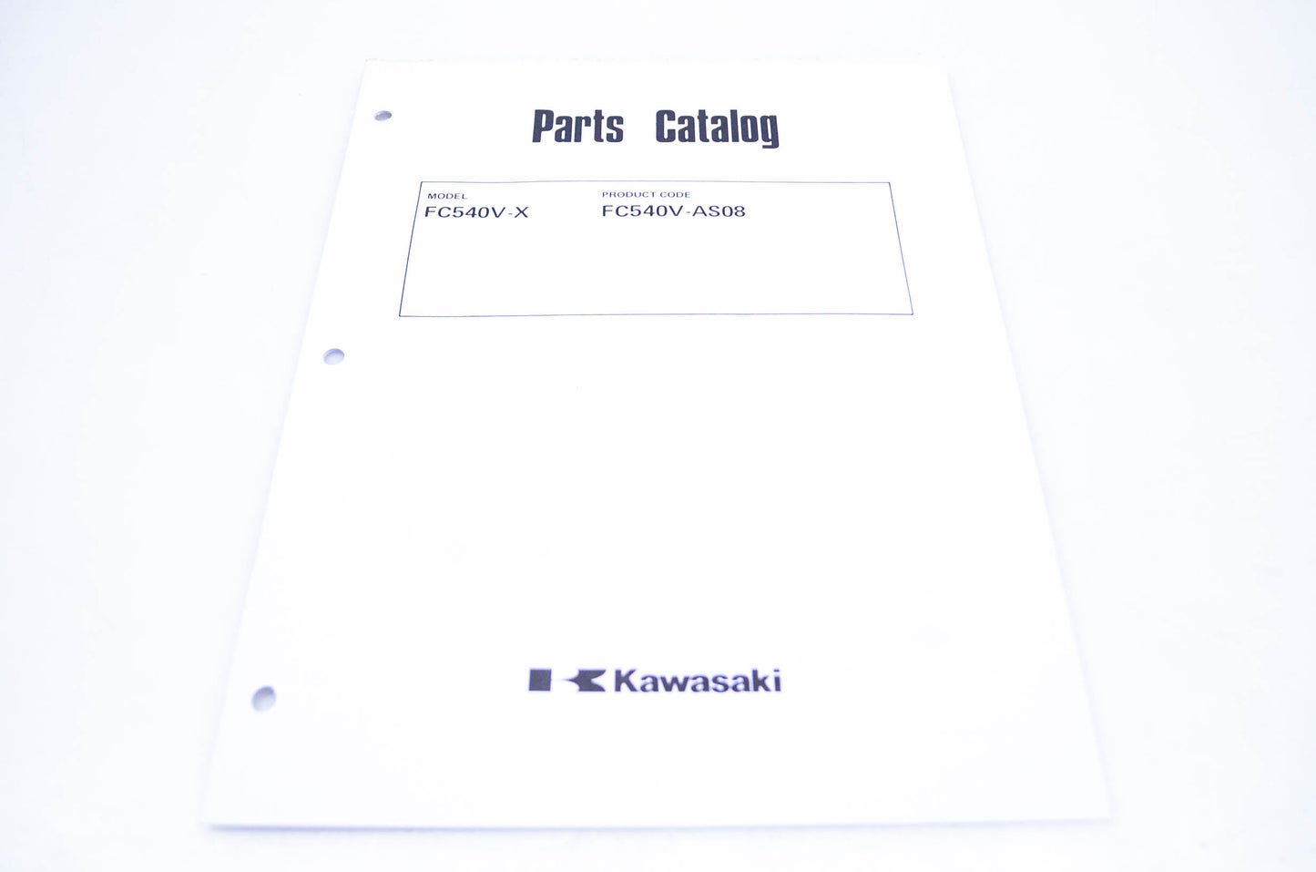 New OEM Kawasaki 99910-2283 Parts Catalog FC540V-X NOS