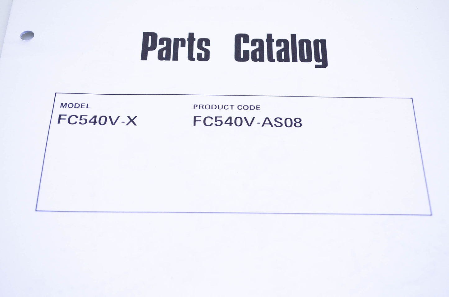 New OEM Kawasaki 99910-2283 Parts Catalog FC540V-X NOS