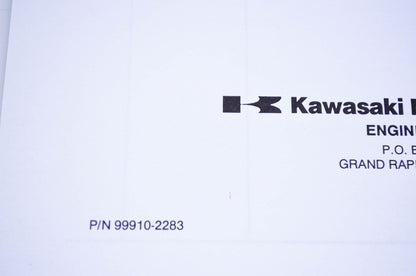 New OEM Kawasaki 99910-2283 Parts Catalog FC540V-X NOS