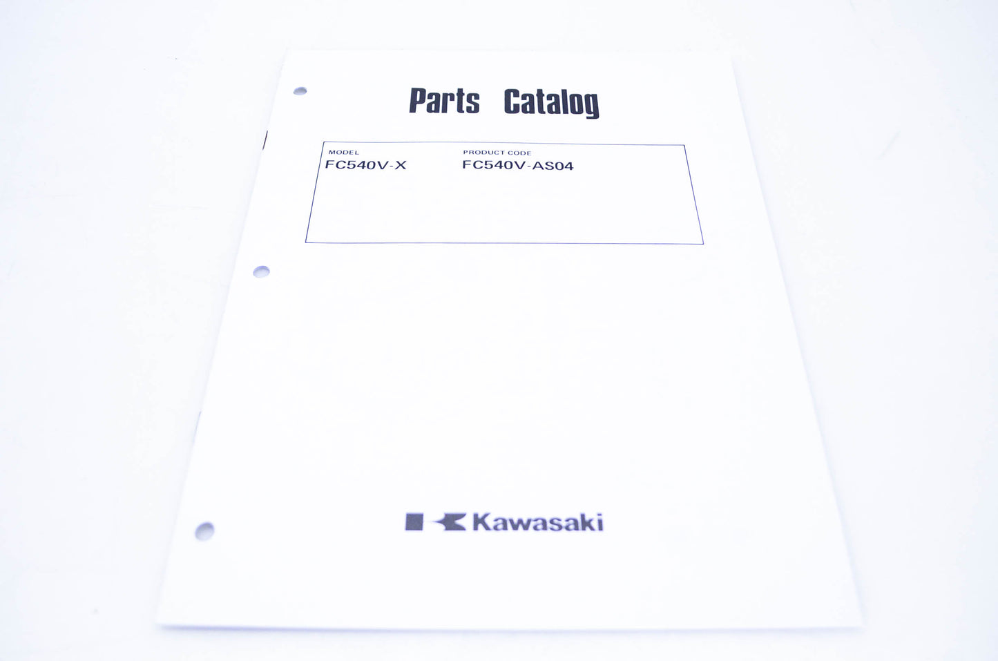 New OEM Kawasaki 99910-2275 Parts Catalog FC540V-X NOS