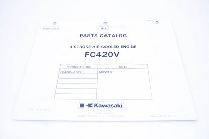 New OEM Kawasaki 99910-A620 Parts Catalog FC420V NOS