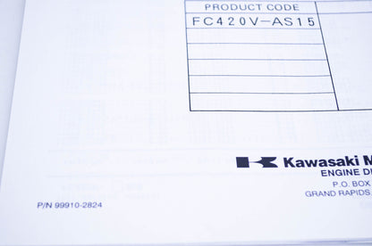 New OEM Kawasaki 99910-2824 Parts Catalog FC420V NOS