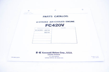 New OEM Kawasaki 99910-2814 Parts Catalog FC420V NOS