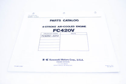New OEM Kawasaki 99910-2690 Parts Catalog FC420V NOS