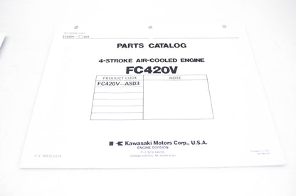 New OEM Kawasaki 99910-2318 Parts Catalog FC420V NOS